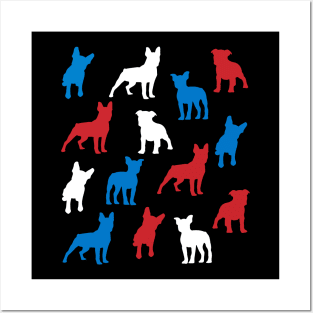 Patriotic Boston Terriers Dog America Flag 4Th Of July Posters and Art